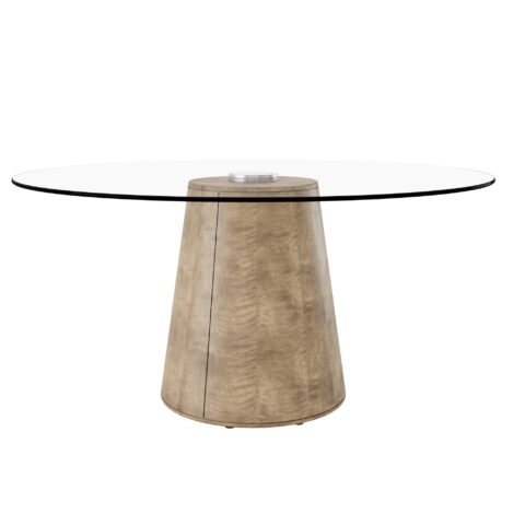 Table ronde en verre - Base MX