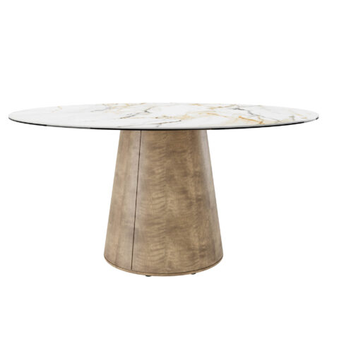 Table ronde en porcelaine - Base MX